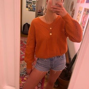 Orange sweater!